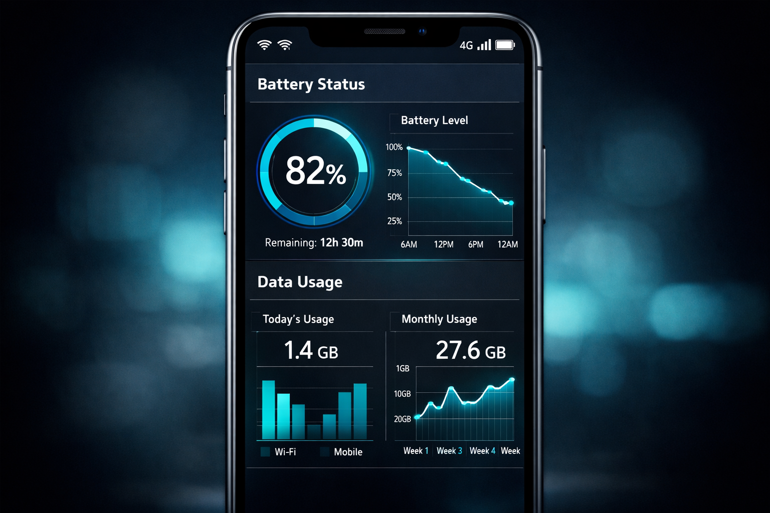 Mobil oyunlarda pil ve veri tuketimi analizi